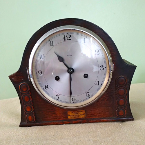 Enfield brown wooden mantel - enfield,