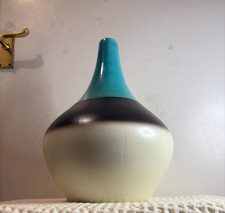 Vintage 1970s large Fat Lava teardrop vase