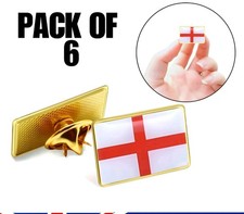 England st George's Flag Pin Badge X6  