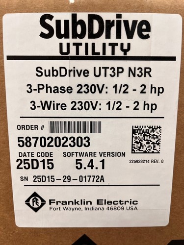 Franklin electric subdrive - electric,