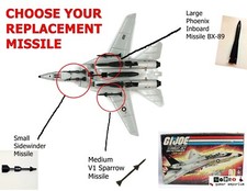 GI Joe SKYSTRIKER F14 JET - TOP QUALITY Missile Bomb Replacement Reproductions