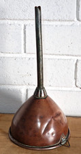 Antique Rustic Copper & Tin Filter Funnel Brewing Beer Wine Oil