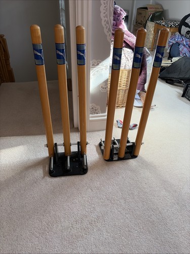 Pop spring wooden wickets 2 - up,