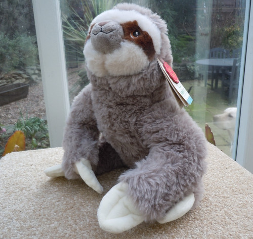 Sloth plush toy - sloth, 100%