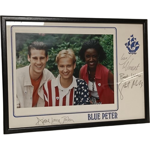 Blue peter signed framed photo - blue,