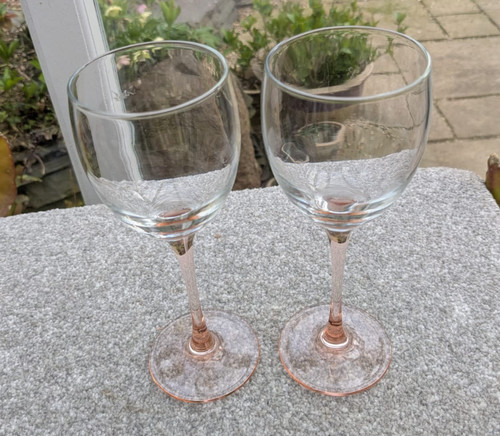 Pair vintage french luminarc - vintage,