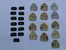 13 x Space Crusade Doors & Bases, Games Workshop MB Components
