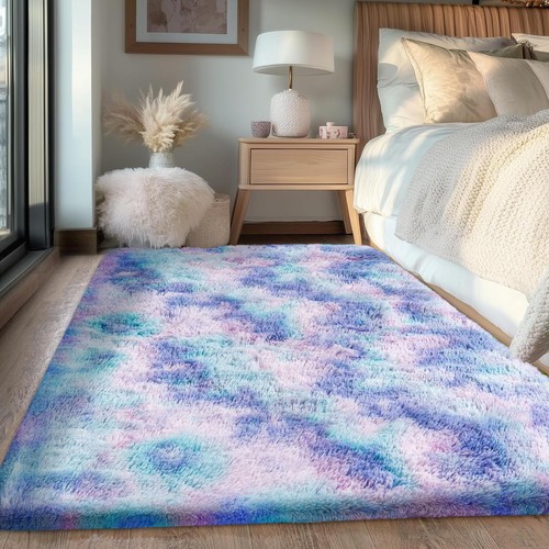 90x150cm grey shaggy - grey, soft