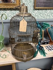 Stunning Antique Bronze Birdcage