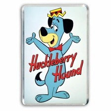 RETRO - HUCKLEBERRY HOUND 60s KIDS CARTOON - JUMBO FRIDGE  LOCKER MAGNET