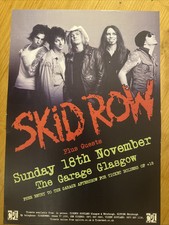 Skid Row - Rare Gig/concert Poster Glasgow, 2007
