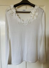 Pretty, White Top From Damart