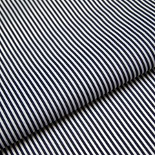 Candy Stripe Fabric 3mm Striped Polycotton Blue Red White Per 1m VOLUME DISCOUNT