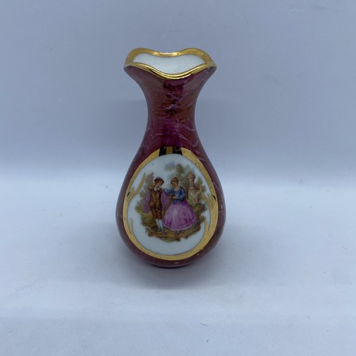 Vintage miniature limoges vase - vintage,