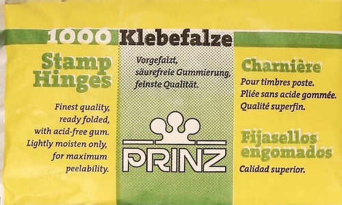 Prinz stamp hinges pack - hinges,