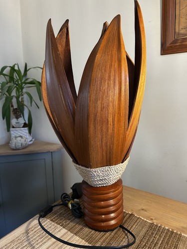Vintage 1970s huge wooden mcm - huge,
