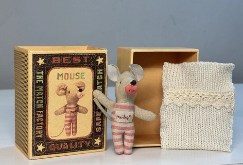 Maileg baby girl mouse red - baby,
