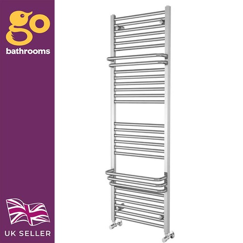 Chrome ladder rail tall heated - chrome,
