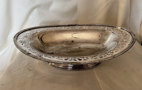 Silver plated fruit - silver, bread