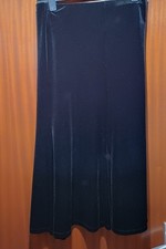 Black velvet skirt - size 20 - elasticated waist