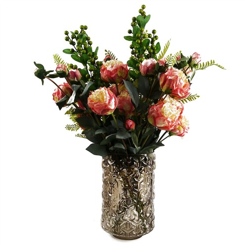 70cm pink peony arrangement - 70cm,