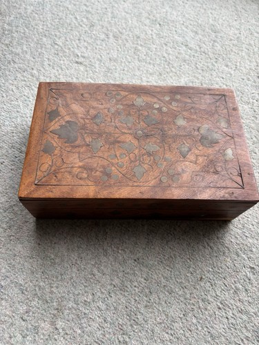 Vintage indian brass inlaid - vintage,