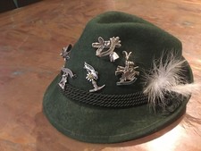 Vintage Tyrolean Hat With Quality Mountaineering Badges/ Tirol