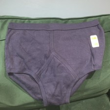 VINTAGE NAVY BLUE ‘Y FRONTS’  MENS BRIEFS  XL 100% COTTON 