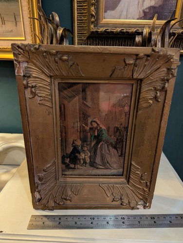 Antique victorian framed print - antique,