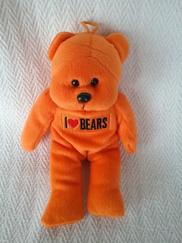 Orange love bears plush 8 - 'i, 8"