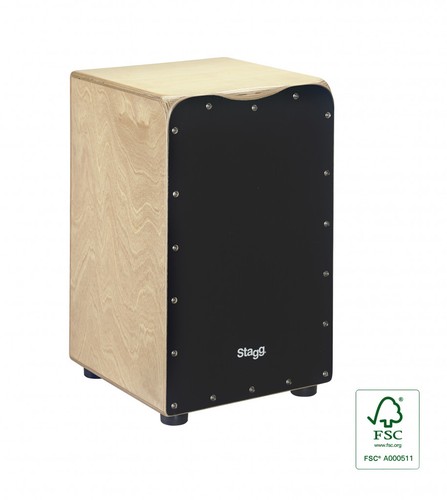 Stagg cajon drum birch - birch,, black
