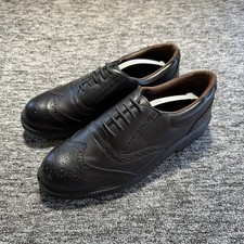 Dickies Work Shoes Mens Size UK8 Black Brogues Steel Toe Cap Lace Up Boots