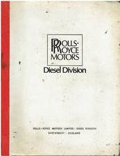 ROLLS ROYCE EAGLE Mk3 E220 DIESEL ENGINE ORIGINAL FACTORY PARTS CATALOGUE
