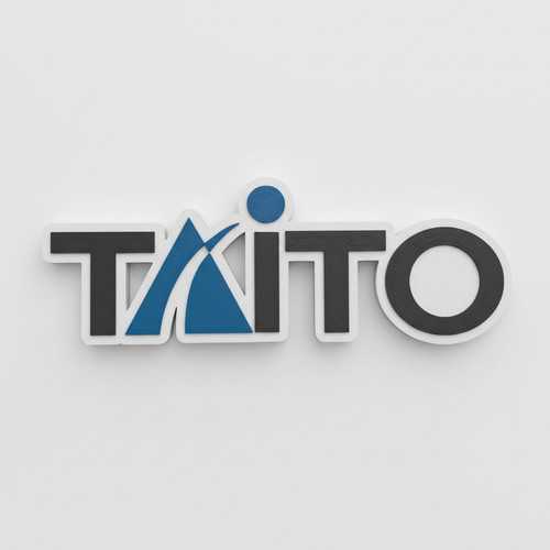Taito retro logo sign wall - taito,