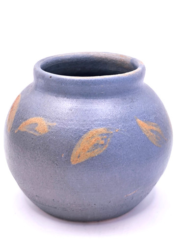 Vintage studio pottery - studio, blue