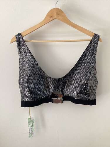 Wolf whistle black sequinned - &,