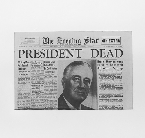 Newspaper reprint 1945 - newspaper,