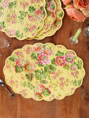 Emmaline yellow floral quilted - emmaline,