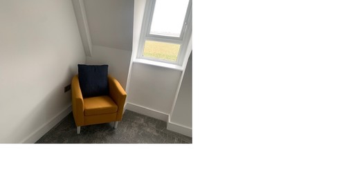Premium linen fabric tub chair - fabric,
