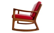 50s 1950s danish OLE WANSCHER FRANCE SON teak rocking chair classic mid century