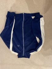 Kappa Fleece Track Top.  Large.  Navy/white.