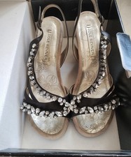 Next Ladies Chocolate  Sole Reviver Sandals Size 5