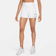 Nike Womens Tennis Shorts White Medium 2 in 1 Court Advantage Dri Fit FQ3050 100