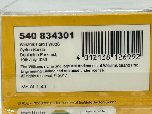 Minichamps 540 834301 williams - 540,