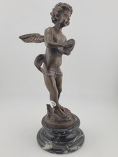 Antique 19th C Bronze Cupid