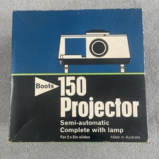 Boots 150 Projector Semi Automatic Complete With Lamp Additional White Screen