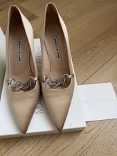 Manolo Blahnik Nude Satin