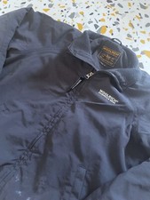 Woolrich Navy Blue Insulated Zip Up Rain Coat Boys Size 10 Years Winter Jacket