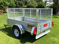7X4Trailer With Cage Kit Brand New Heavy Duty Fully Galvanised With Jockey Wheel