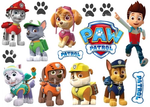 Edible paw patrol cake - patrol, toppers